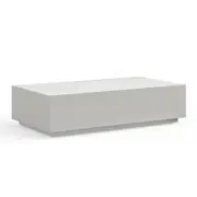 Plade 130cm Rectangular Grey Coffee Table in Concrete Living Room
