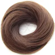 3 Pcs Rubber Band Straight Scrunchie Donut Chignon Wrap Hair High Temperature Fiber Synthetic Hair Pieces