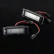 HUVNEXA 2Pcs Car License Plate Lights Error Free 6000K, for Chevrolet Cruze Corvette Camaro Traverse Bolt EV Equinox Impala Sonic Trax SS Car License Plate Light