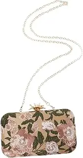 [OATIPHO] Vintage Floral Handbag Women's Evening Clutch Bag Clutch Purse for Women Tote Bag for Embroidered Evening Purse