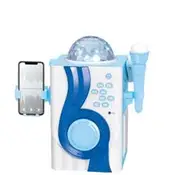 Bluetooth Karaoke with Disco Lights - Blue