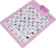 NUOBESTY Boys and Girls Early Education Alphabet Poster English Audio Chart Learning Wall Map Random Style