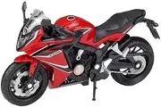 Motorcycle Model with Steering Movable Stand for CBR650F 1:18 2018 Alloy Motorcycle Model Diecast Metal Toy Street Racing Motorcycle Model Simulation Gifts