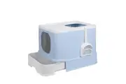 Pawz Cat Litter Box Fully Enclosed Toilet Blue