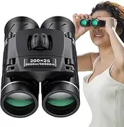 Birding Binoculars,200×25 HD Compact Binoculars for Adults | Portable Non-Slip Telescope High-Definition Stargazing Glasses for Birdwatching Hunting