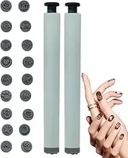 Nail Stamp Art Pen Set,Nail Stamping Art Pen Set - Silicone Smudge-Proof Manicure Tool for Women Girls Teens Kids Children Family
