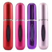 4 x Refillable Perfume Atomiser 5ml Spray Pump Bottles Ideal for Travel