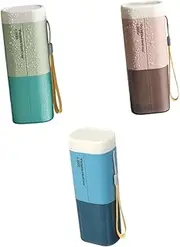 BCOATH 3Pcs Portable Toothbrush and Toothpaste Holder Travel Storage Case for Clean and Tidy Teeth Brushing Tools for Trip Necessities Easy Open Design Chic and Convenient