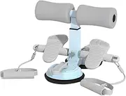Sit Up Bar, Situps Foot Holder with 2 Suction Cups, Portable Adjustable Height Auxiliary Tool with Pull Rope for Ab Workout, Exercise, Muscle Training