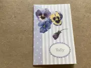 NOS bridge, tally, scorecards, junk journal scrapbooking, pansies, DIY