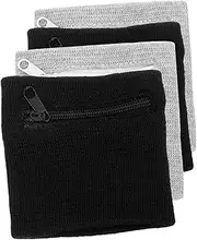 SUPVOX 4pcs Zipper Wrist Bag Card Holder Wallet for Women Keychain Wallet for Women Ladies Wallet Purses Wrist Bands Wrist Wallet for Women Purse Wristband Sports Wristlet Latex Silk
