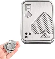 Fidget Slider, Metal Poker Push Card