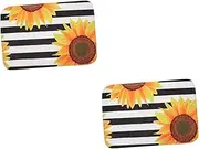 KICHOUSE 2 Pcs Non-Slip Mat Floor Play Mat Bath Mat Outdoor+mat Kitchen Mat Nonslip Entrance Mat Outdoor+Floor+mat Non- Door Mat Front Door Rug Yellow Bath Rugs Polyester