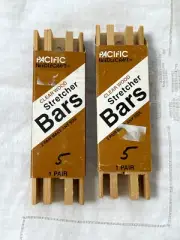 NEW Pacific Wood Stretcher Bars 2 Sets 5” Frame Needlework USA Made FREE SHIP