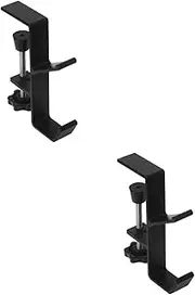 Operitacx 2pcs Office School Bag Hooks Desk Holder Hook Clamp Table Backpack Holder Safety Purse Metal Hanging