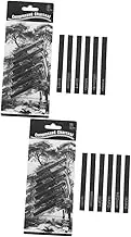 2sets Artistic Creations Coal Sticks Artists Compressed Charcoal Sticks Sketching Supplies for Beginners Professionals 6pcs*2