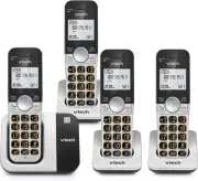 VTech VG231-4 Cordless Phone 4-Handset with Large Display and Big Buttons, DECT