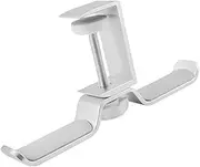 Headphone Stand Creative Headset Hook Holder Metal Gaming Headphone Hanger Stand Desk Clip-on Display Bracket Headset Holder ( Color : Silver , Size : 19*3*8cm )