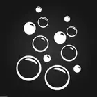 BUBBLES vinyl stickers removable decals home decor accent wall mirror bath play