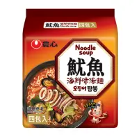 在飛比找momo購物網優惠-【NONG SHIM】農心魷魚海鮮味湯麵(124gx4入)