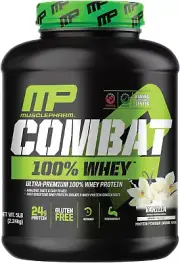 Combat 100% Whey Protein Powder, Vanilla, 5 Pound