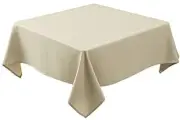 Textured Fabric Square Tablecloths 54 X 54 Inches Water 54X54" Natural