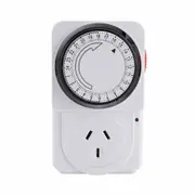 24HR Mechanical Analogue Time Wall AU Plug Switch Timer Socket 240V 2400W Max