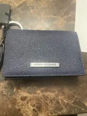 Armani Exchange Wristlet w/ Certificate of Authenticity Pebbled Genuine Leather!