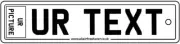 Custom Picture & Text Number Plate Car Air Freshener