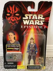 Padme Naberrie Star Wars Episode 1 Hasbro 1998 Action Figure Commtech Chip New