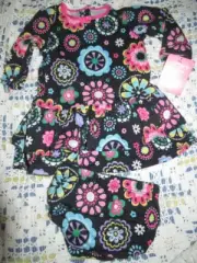 nwt Carter's floral tiered ruffle dress bloomer set baby girl 3 m free ship USA