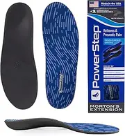 Morton's Extension Carbon Fiber Orthotic Insole for Turf Toe, Foot Fractures, & Hallux Rigidus Plus Powerstep Clinically Proven Arch Support