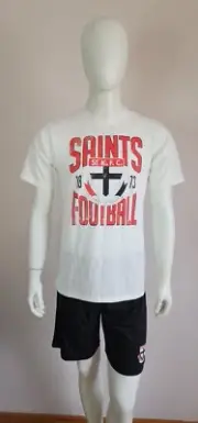 St Kilda Saints AFL AFSTK0839 W24 Mens Short Sleeve Pyjama Set Size S New