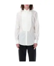 Dolce Gabbana Long-Sleeved Tuxedo Shirt SHIRTS CM40 White