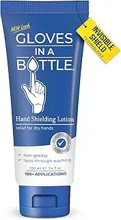 Gloves In A Bottle Shielding Lotion - Great for Dry Itchy Skin! Grease-less and Fragrance Free! 3.4 oz Gloves In A Bottle