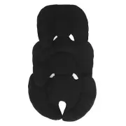 Bassinet Insert Pad Body Support Cushion Baby Lumbar Pram Liner(Black )