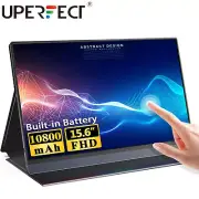 15.6" Portable Touch Screen Monitor USB C Touchscreen Gaming Monitor w/ Battery