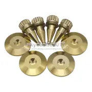 4PCS M8x34 Copper Speaker Spike Isolation Foot Shockproof Stand Feet Base Pads