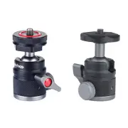 Ball Head Tripod Selfie Stick Adapter 1/4 Screw Mount Cold Shoe Mic Bracket