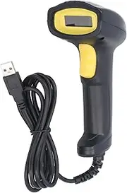 Barcode Scanner, 1D 2D QR Code Scanner, USB Wired Handheld Reader, Fast and Accurate Scanning, Easy to Use, Versatile, for Android iOS OS X Linux Systems