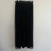 Skirt Black Ballet Swiss Dot Tulle Pull On Maxi Women's S Pull On Sanctuary NWT