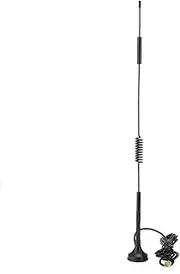 18dBi Full Band Magnet Mount Antenna 700MHz to 2700MHz 4G/3G/2G LTE w/ 16.4 ft, RG174 Cable and SMA Male Connector, 4G LTE Antenna with Magnetic Suction (5m/16.4ft)
