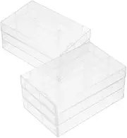 Cassette Tape Display Organizers 6 Pack Plastic Cassette Storage Boxes Record Holder for Music