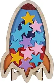 KICHOUSE Reward Jar for DIY Star Spaceship Decoration Motivational Chart for Classroom Use Design Fosters Manual Visual Appeal