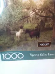 Springbok Spring Valley Farm 1000 Piece Jigsaw Puzzle horses 24 x 30