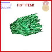 Caryko Fuzzy Bump Chenille Stems Pipe Cleaners, Pack of 100 (Green)