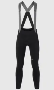 New Men’s Assos Mille GT Winter Cycling Thermal Bib Tights, Black, Size Small