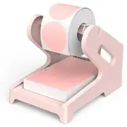 Label Holder Thermal Label Holder for Rolls and Fanfold Labels Shipping Label Stand Desktop Printer Accessory Supplies for Home,Office (Pink)