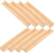 8pcs Wooden Domino Holders Multi Functional Racks for Display Desktop Domino Bases for DIY Projects and Card Games
