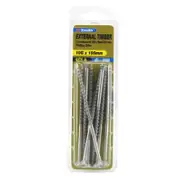 Zenith 10G x 100mm Countersunk Rib Head External Timber Screws - 8 Pack